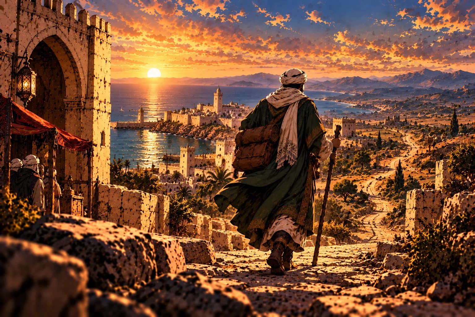 خرج وحيدًا، بلا رفيق ولا ركب، قاصدًا البيت الحرام.