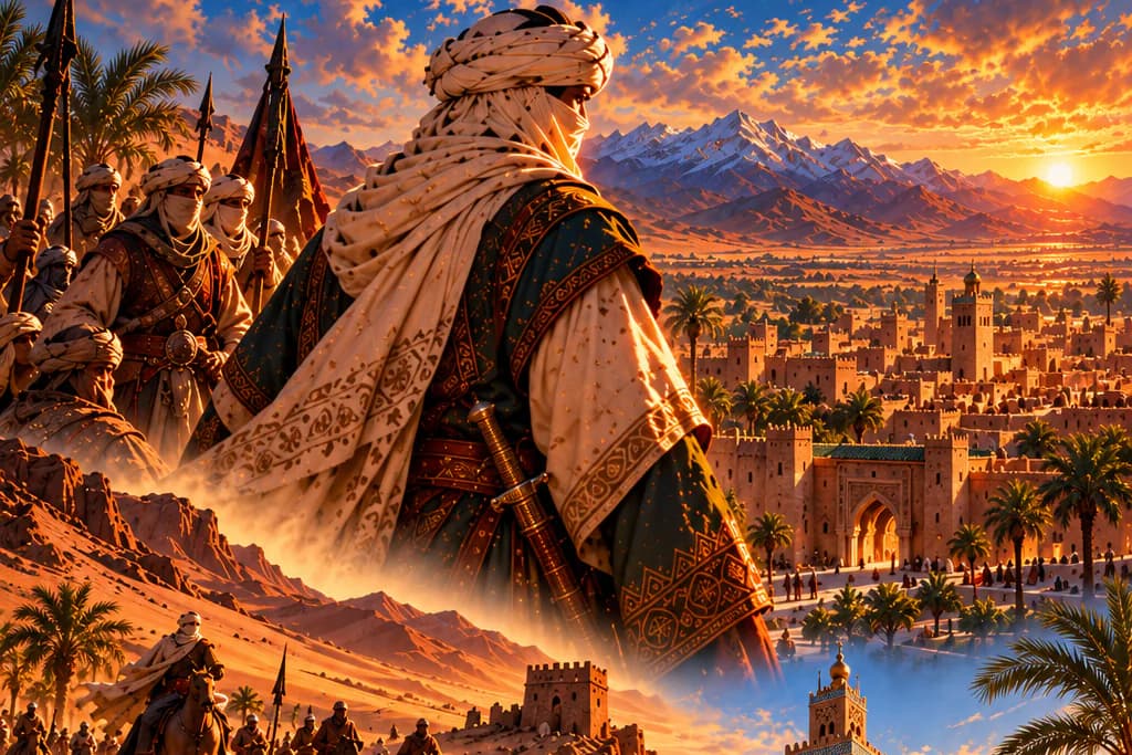 القرن الحادي عشر. من الصحراء خرج المرابطون، محاربو صنهاجة الملثمون، فوحّدوا القبائل.
